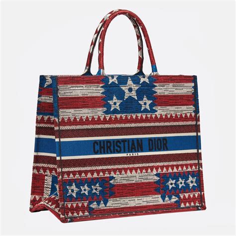 Dior American Flag Book Tote Bag Exclusively Available Online